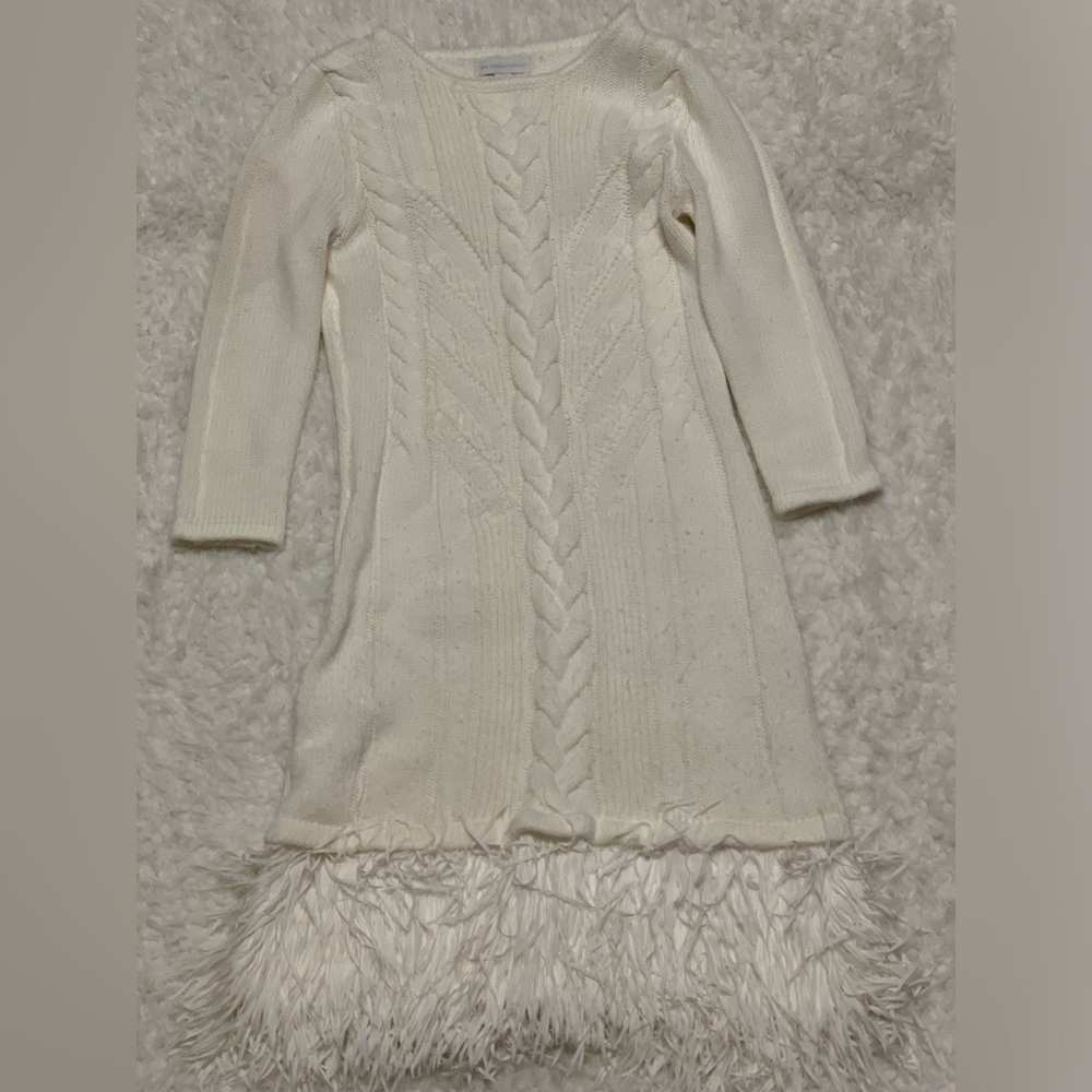 New York and Company  Cream colored Sweater Dress Size XS